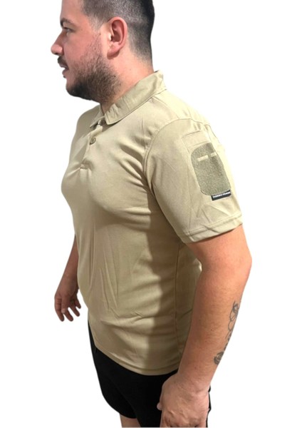 Taktik Tshirt Polo Yaka Kısa Kol Bej Renk modelleri
