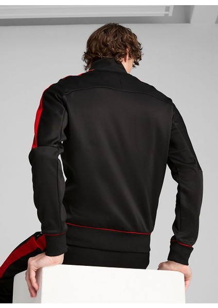 63019401 Ferrari Race Mt7 Jacket Pu Siyah Kapüşon Yaka Regular Fit Erkek Mont fırsatları