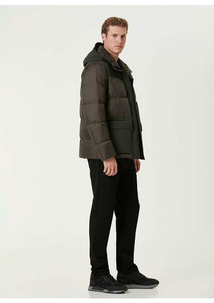 Haki Erkek Slim Fit Kapitone Mont 1091816