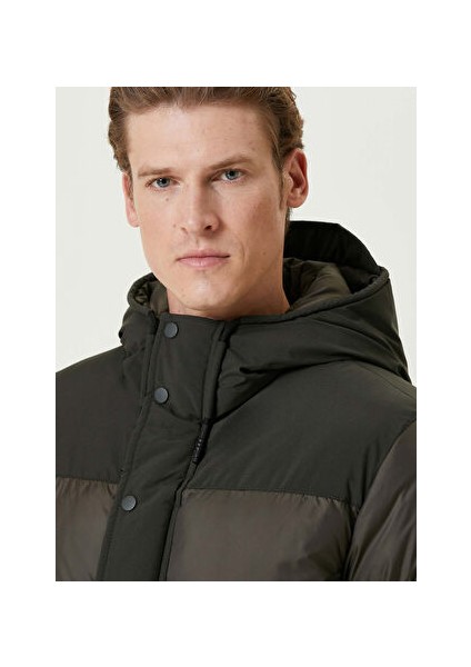 Haki Erkek Slim Fit Kapitone Mont 1091816