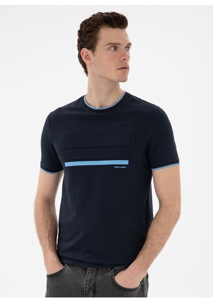 Lacivert Erkek Slim Fit T-Shirt Kıko