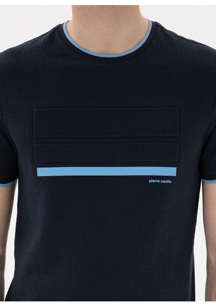 Lacivert Erkek Slim Fit T-Shirt Kıko