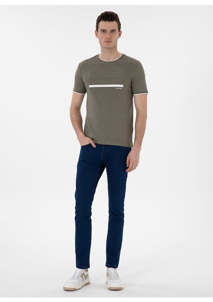 Haki Erkek Slim Fit T-Shirt Kıko fırsatları