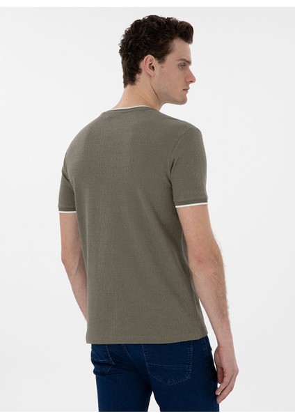 Haki Erkek Slim Fit T-Shirt Kıko indirimleri
