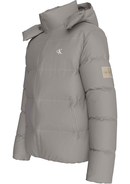 Essentıals Down Jacket Gri Erkek Mont J30J325946PB3