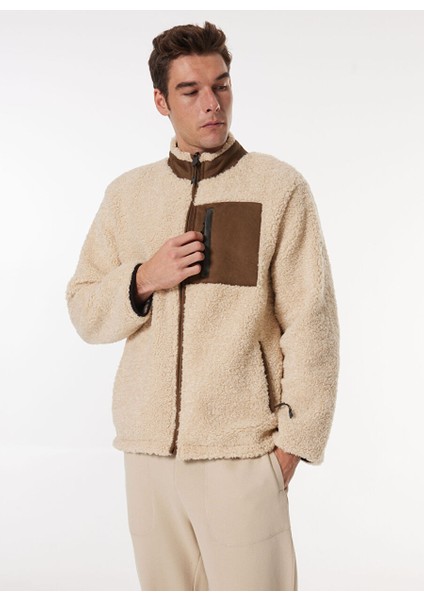Kırık Beyaz Erkek Dik Çift Taraflı Relaxed Düz Sweatmont D4WM-SWT3289 modelleri