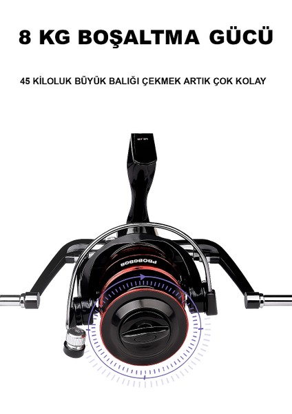 Profesyonel HB3000 Olta Makinesi – 12 Bilya, 5.2:1 Devir, Yüksek Performanslı Spin Makinesi