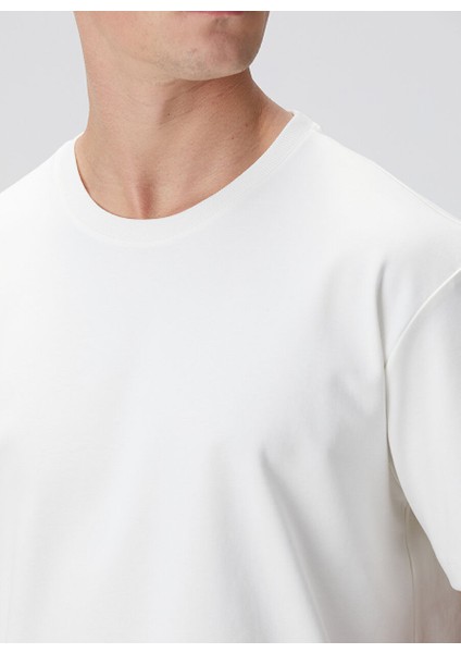 Ekru Erkek Comfort Fit T-Shirt 1094087