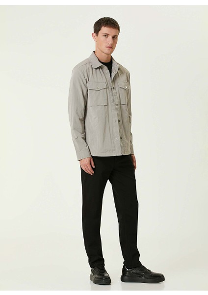 Gri Erkek Gömlek Comfort Fit Mont 1093770 modelleri