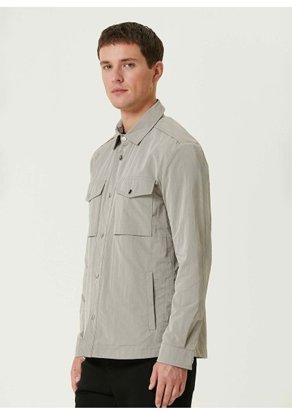 Gri Erkek Gömlek Comfort Fit Mont 1093770 fırsatları