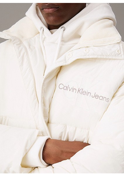 Chenılle Puffer Krem Erkek Mont J30J326101YBI modelleri