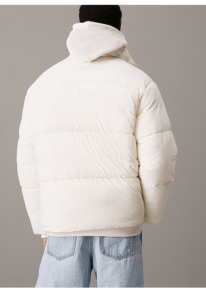 Chenılle Puffer Krem Erkek Mont J30J326101YBI fırsatları