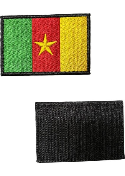 Kamerun Bayrağı Nakış Patch Peç - 8x5 cm fiyatları
