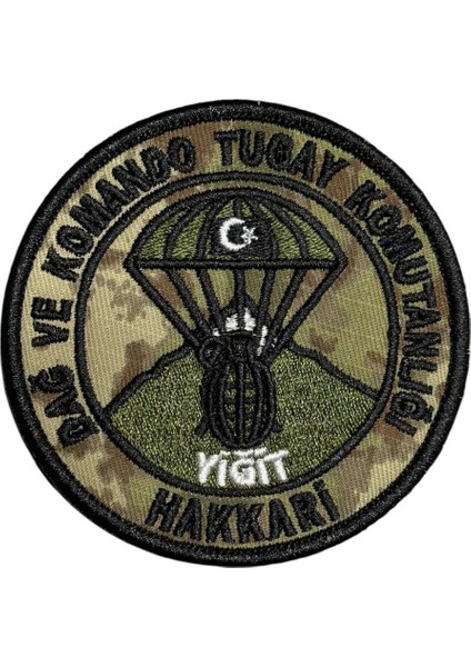 Dağ ve Komando Tugay Komutanlığı Hakkari Patch - 8 cm
