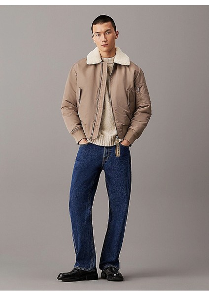 Avıator Sherpa Jacket Taş Erkek Mont J30J326108PAV