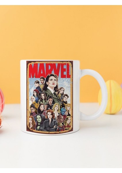 Marvel Retro Baskılı Kupa Bardak