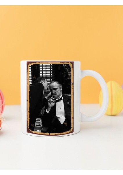 Gotfather Retro Baskılı Kupa Bardak