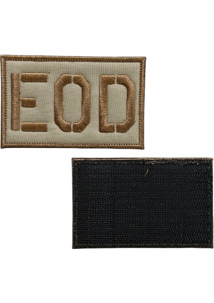 Bej Zemin Eod Nakış Patch Peç - 9x5 cm fiyatları