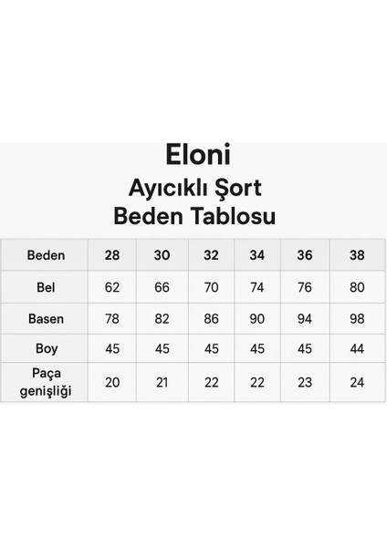 Jeans Ayıcık Desenli Likralı Kot Şort fiyatları