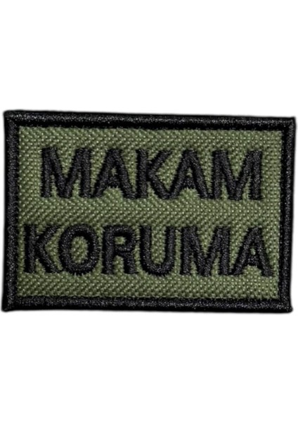 Haki Zemin Makam Koruma Patch Peç - 6x4 cm