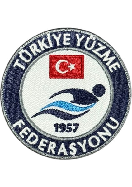 Türkiye Yüzme Federasyonu Nakış Patch Peç - 8 cm