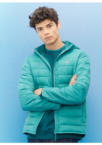 Su Yeşili Erkek Mont L87HSZDO Puffer Ceket modelleri