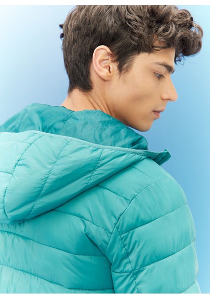 Su Yeşili Erkek Mont L87HSZDO Puffer Ceket