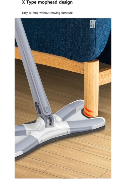 Kendinden Sıkmalı Kelebek Mop, Hafif ve Pratik Temizlik Aracı, Gri Renk indirimleri