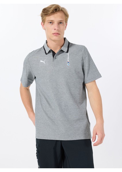 62415403 Bmw Mms Polo Medium Gray H Siyah Regular Fit Erkek T-Shirt