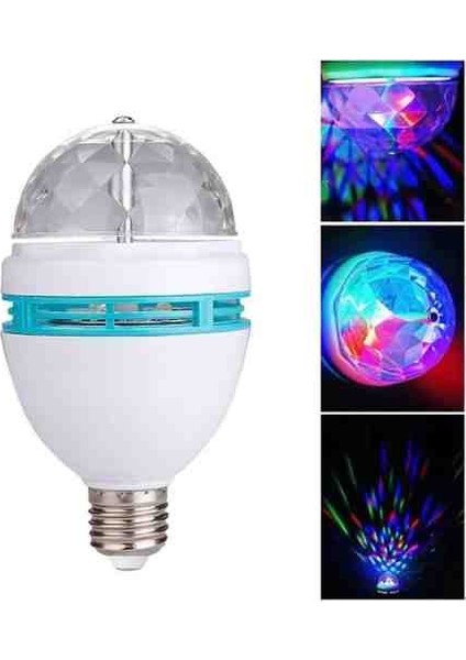 3w 360° dönebilen disco led ampül