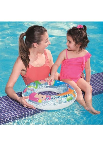 Renkli Deniz Kızı Desenli Can Simidi 51 Cm, Güvenle Kullanım Için Ideal Seçenek fırsatları