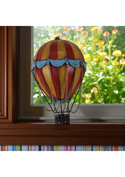 Jayland Retro Metal Sıcak Hava Balonu Biblo – Yatay Dekoratif Model – 44x28x14 cm modelleri