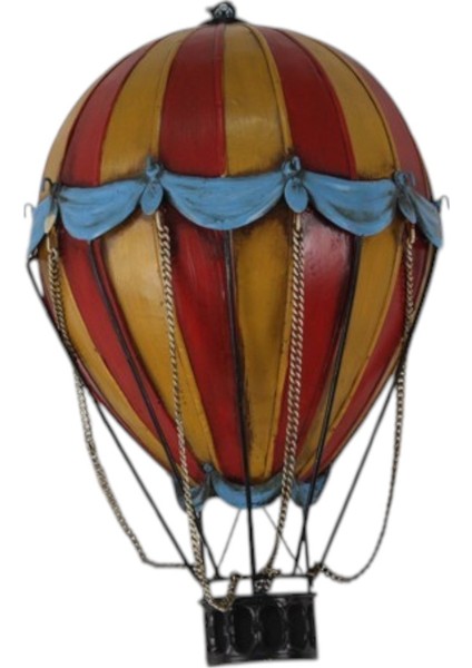Jayland Retro Metal Sıcak Hava Balonu Biblo – Yatay Dekoratif Model – 44x28x14 cm indirimleri