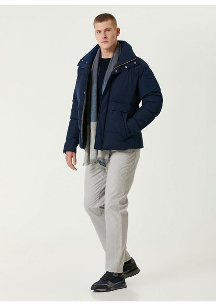 Lacivert Erkek Comfort Fit Kapitone Mont 1091924 modelleri