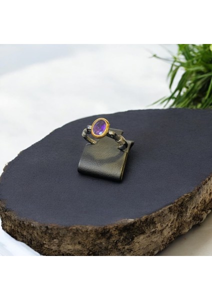 Ametist Gümüş Yüzük