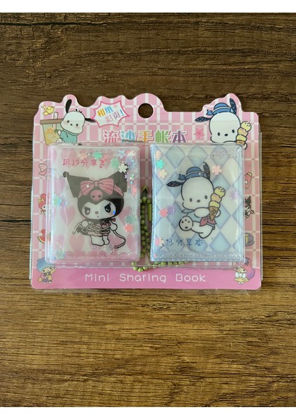Kuromi Sanrio My Melody Cinnamoroll Pompompurin Hello Kitty Mini Stıcker'lı Sulu Defter 1 Paket (Pakette 2 Adet Vardır)