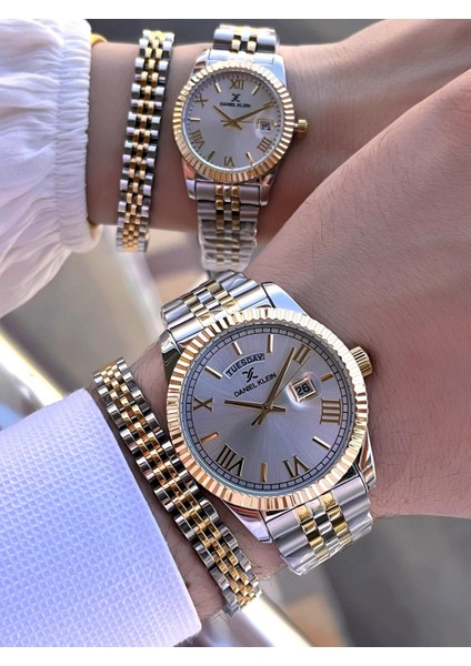 Vip Seri Çelik Kordon ve Çelik Bileklik Hediyeli 2 Yıl Garantili Cift Saati CF.10887C2 fiyatları