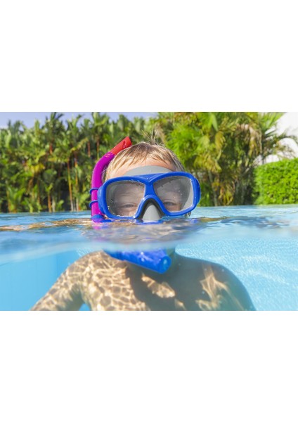 Bestway Maske ve Snorkel Vakumlu 24032 Mavi modelleri