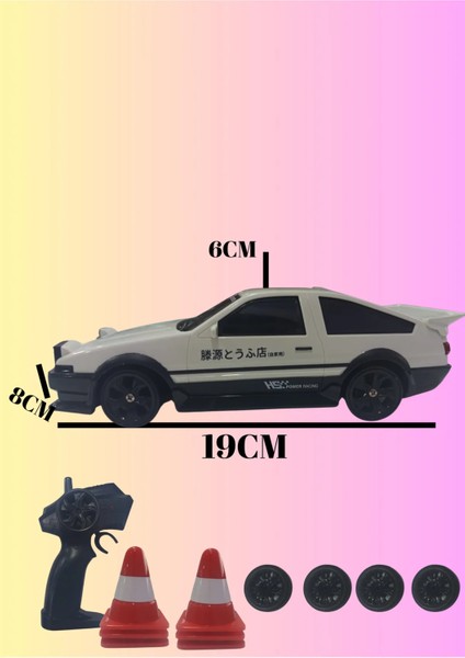 25KM Hız Yapan 2.4ghz Mazda 323 Görünümlü Şarjlı Uzaktan Kumandalı Drift Araba fiyatları