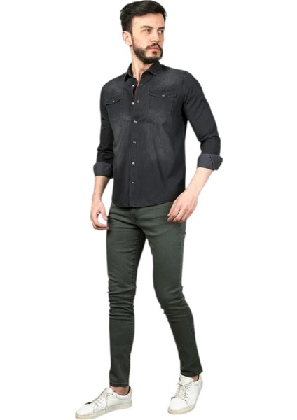 Erkek Denim Gömlek 24YCEJJ02701