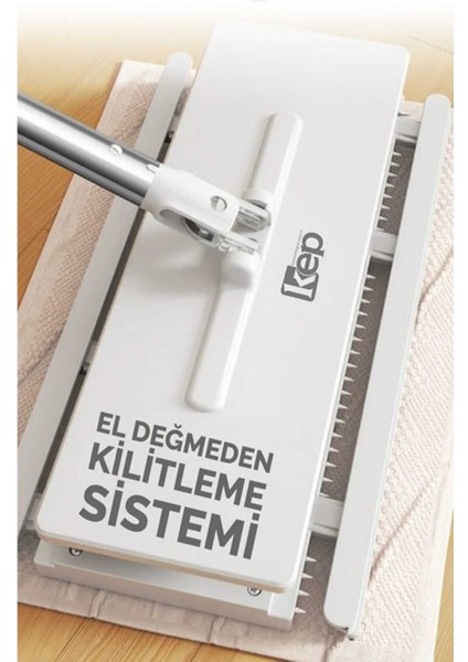 Kıskaçlı Akıllı Mop Seti, 10 Temizlik Bezi Hediyeli, Kullan At Bezlerle Uyumlu fiyatları