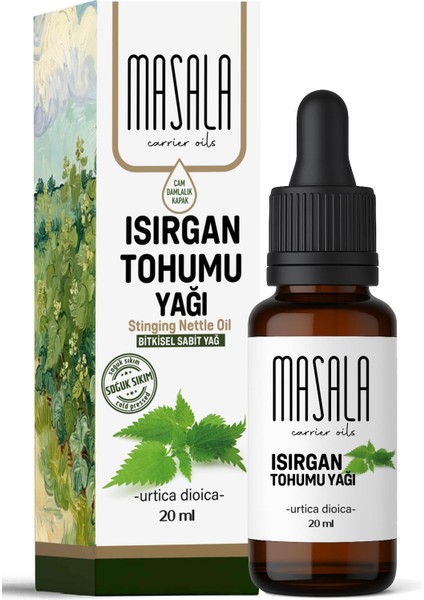 Isırgan Tohumu Yağı 20 ml – Soğuk Pres – %100 Saf ve Doğal – Urtica Dioica Seed Oil
