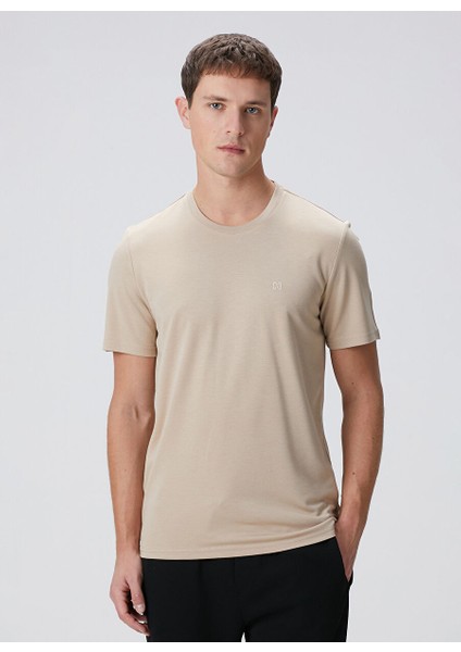 Bej Erkek Slim Fit T-Shirt 1094077