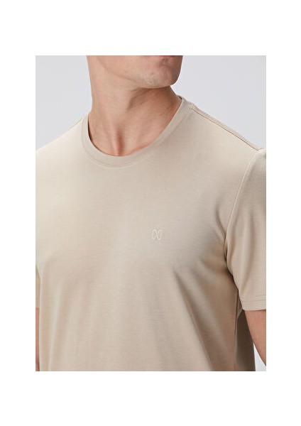 Bej Erkek Slim Fit T-Shirt 1094077