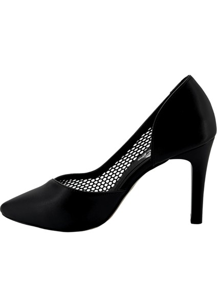 26757 Deri Stiletto Kadın Ayakkabı File Detaylı fırsatları