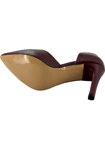 26757 Deri Stiletto Kadın Ayakkabı File Detaylı modelleri