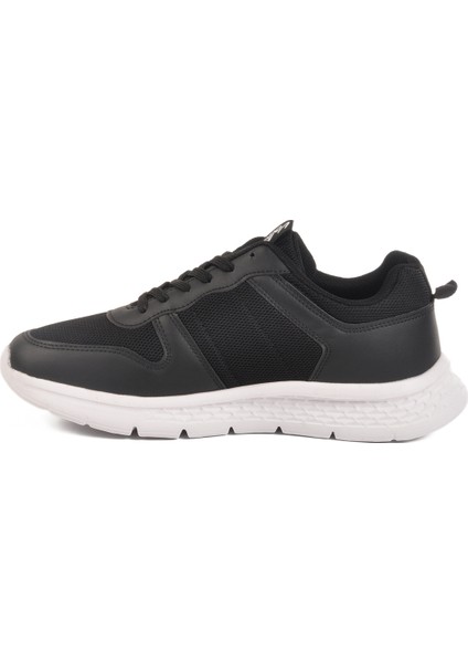 Siyah Beyaz Fileli Hafif Memory Foam Erkek Spor Ayakkabı M-25501 M fiyatları