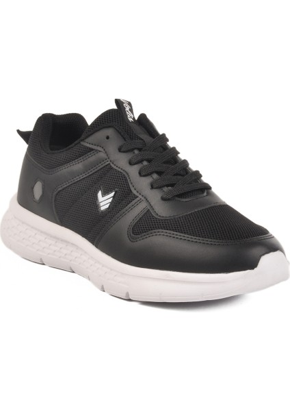 Siyah Beyaz Fileli Hafif Memory Foam Erkek Spor Ayakkabı M-25501 M modelleri