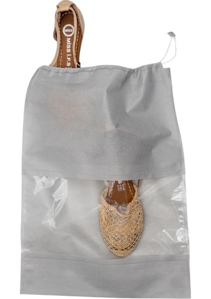 ( 5 Adet ) Pencereli Ayakkabı Saklama Hurcu Ayakkabı Taşıma Çantası Valiz Çanta Seyahat Organizer fırsatları