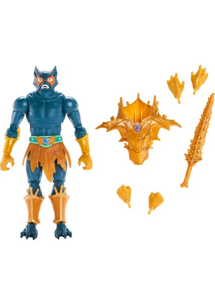 Of The Universe Masterverse Action Figure Mer-Man, Kılıçlı, Değiştirilebilir Eller ve Göğüs Zırhlı Deluxe Koleksiyon, Motu Oyuncak
